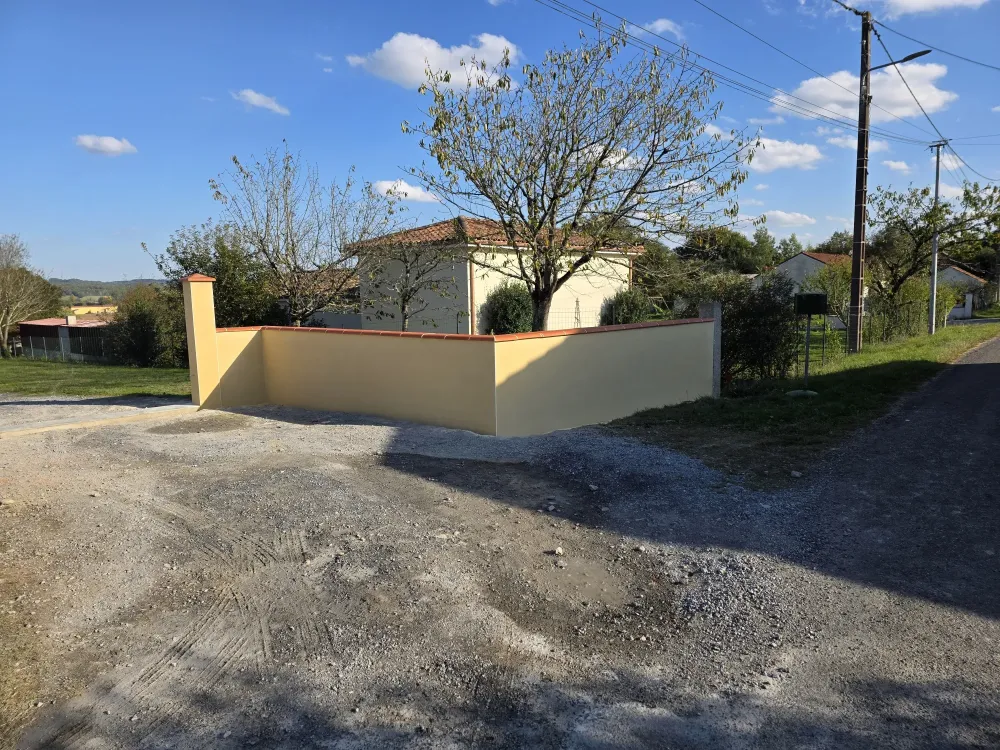 Rénovation façade à Lahitte-Toupière